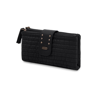 Portefeuille cargo matelassé à rabat avec matelassage