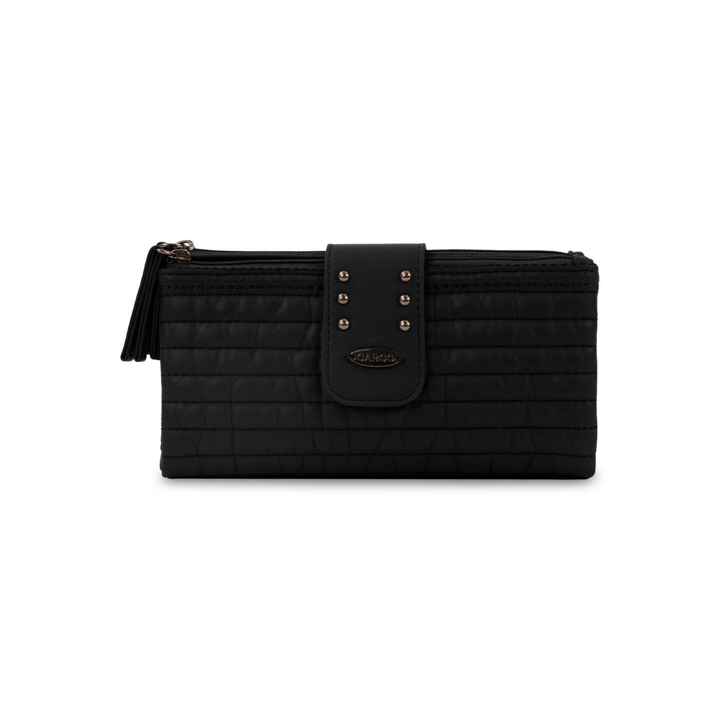 Portefeuille cargo matelassé à rabat avec matelassage