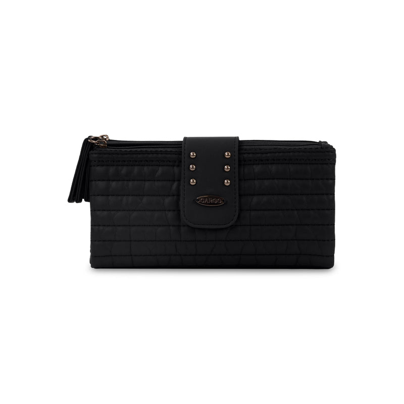 Portefeuille cargo matelassé à rabat avec matelassage