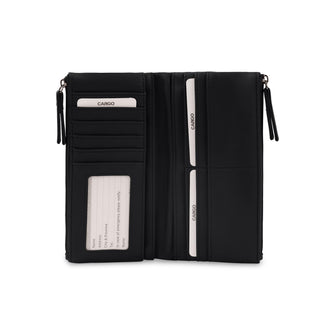 Portefeuille cargo matelassé à rabat avec matelassage