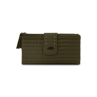 Portefeuille cargo matelassé à rabat avec matelassage