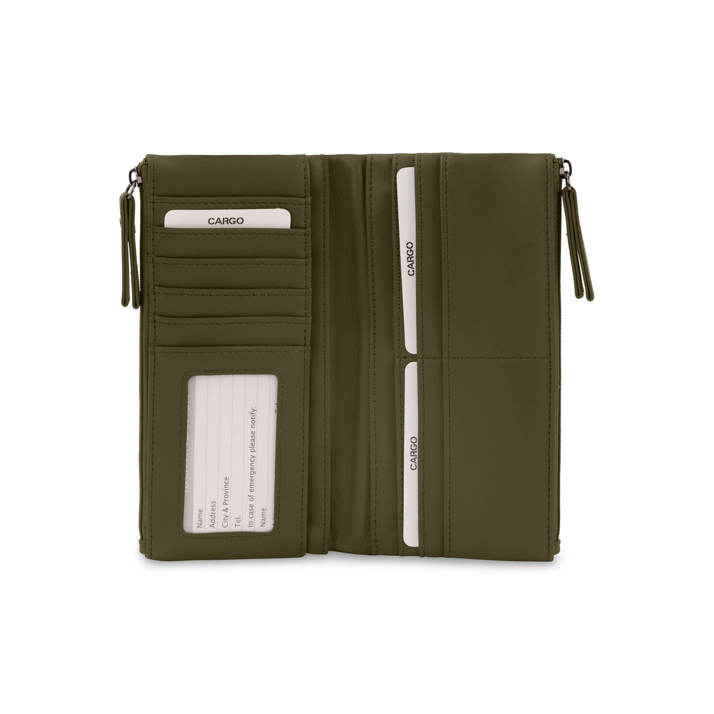 Portefeuille cargo matelassé à rabat avec matelassage