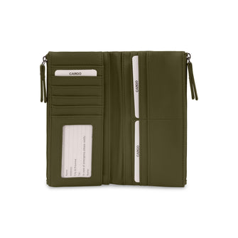 Portefeuille cargo matelassé à rabat avec matelassage