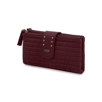 Portefeuille cargo matelassé à rabat avec matelassage