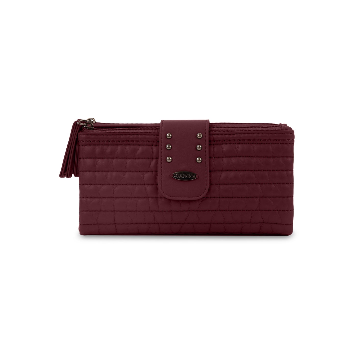 Portefeuille cargo matelassé à rabat avec matelassage