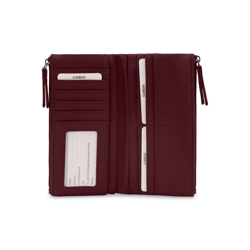 Portefeuille cargo matelassé à rabat avec matelassage