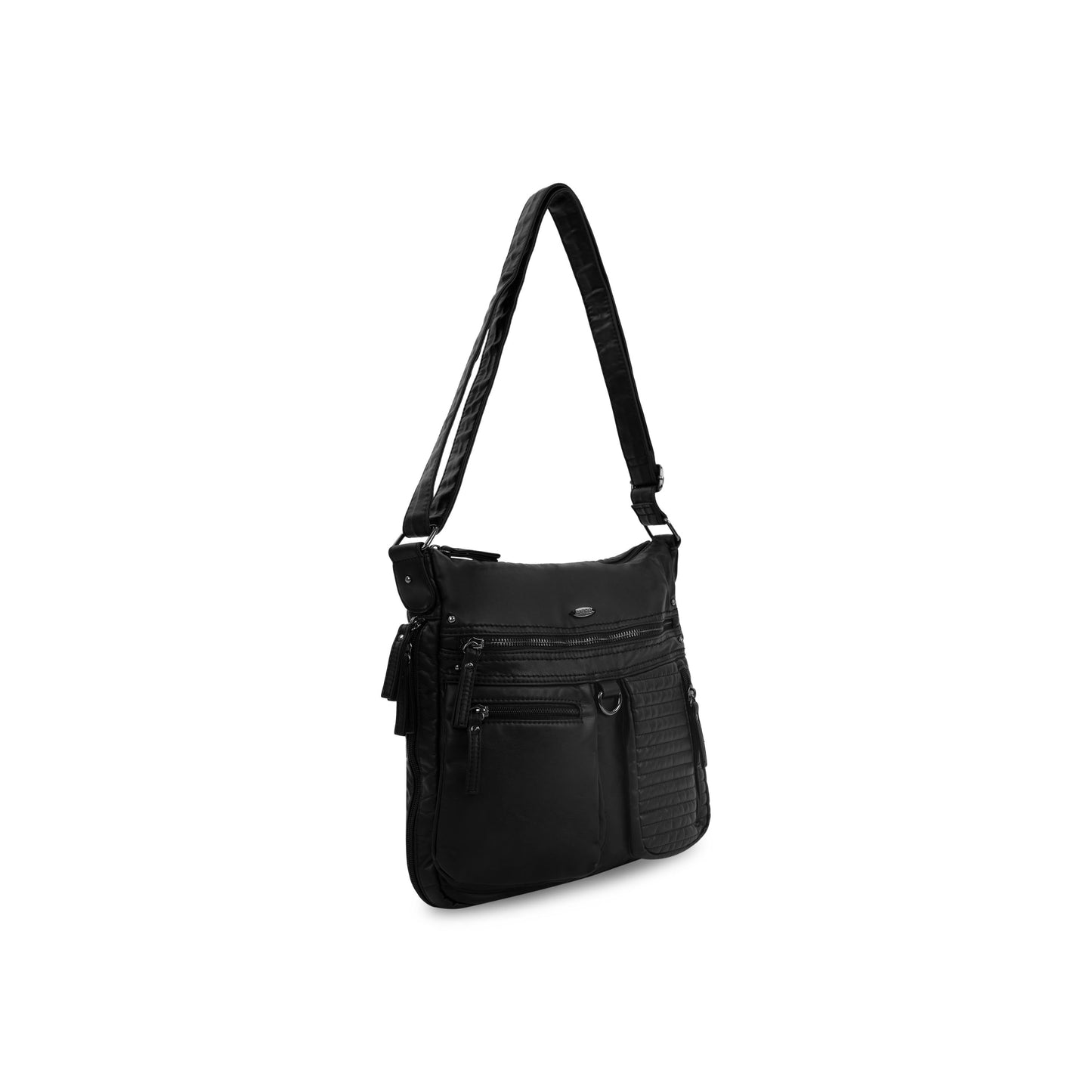 Sac bandoulière matelassé cargo avec fonction extensible