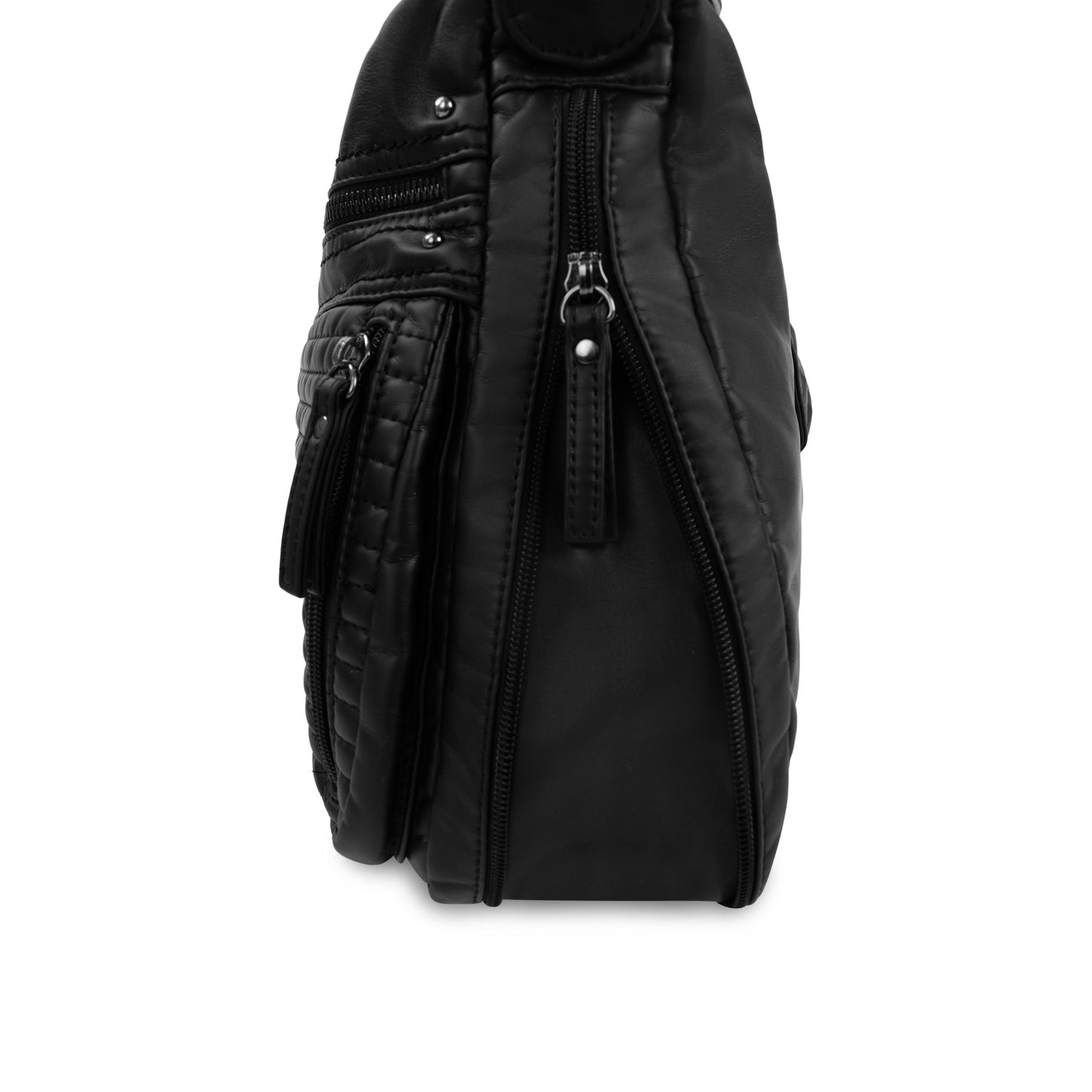 Sac bandoulière matelassé cargo avec fonction extensible