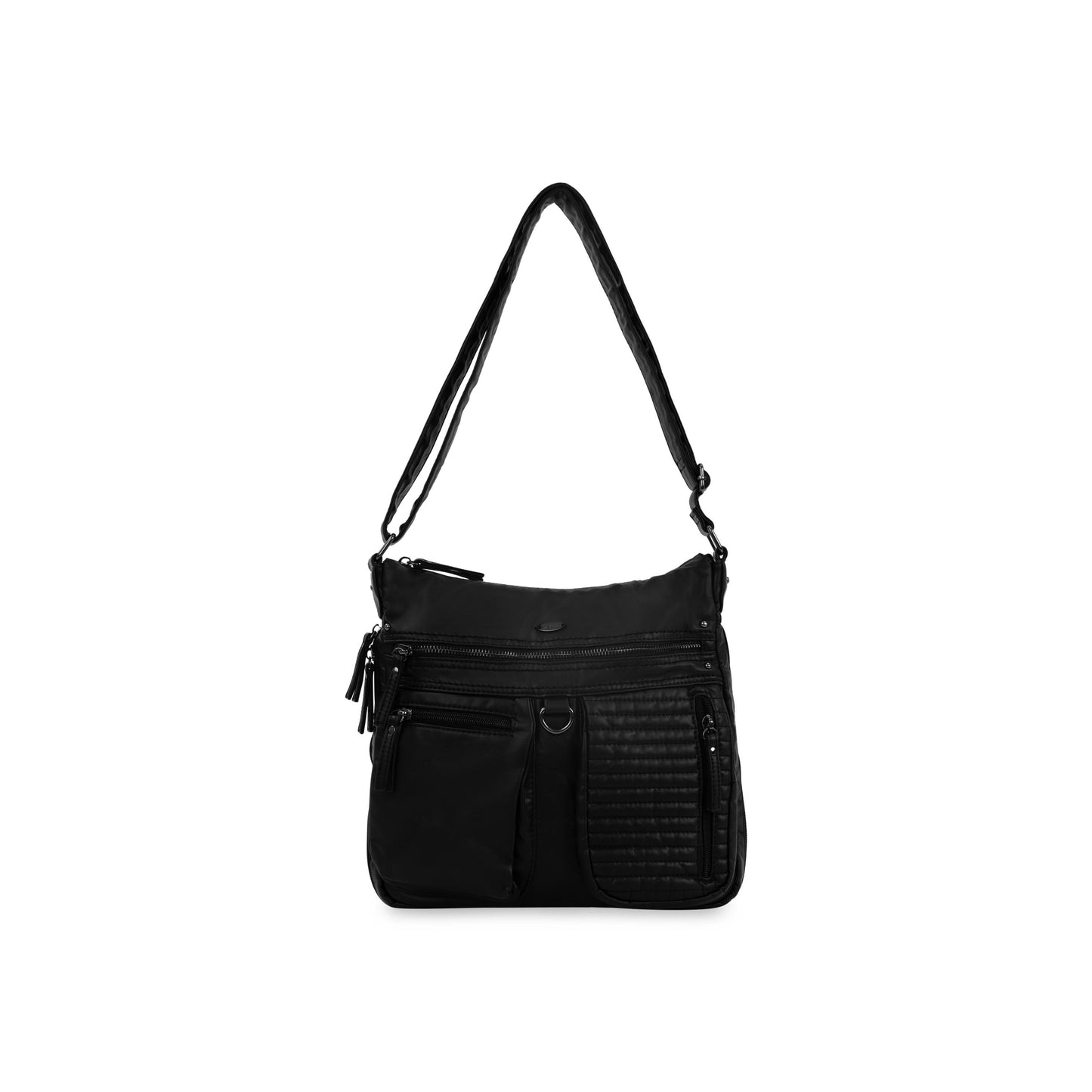 Sac bandoulière matelassé cargo avec fonction extensible