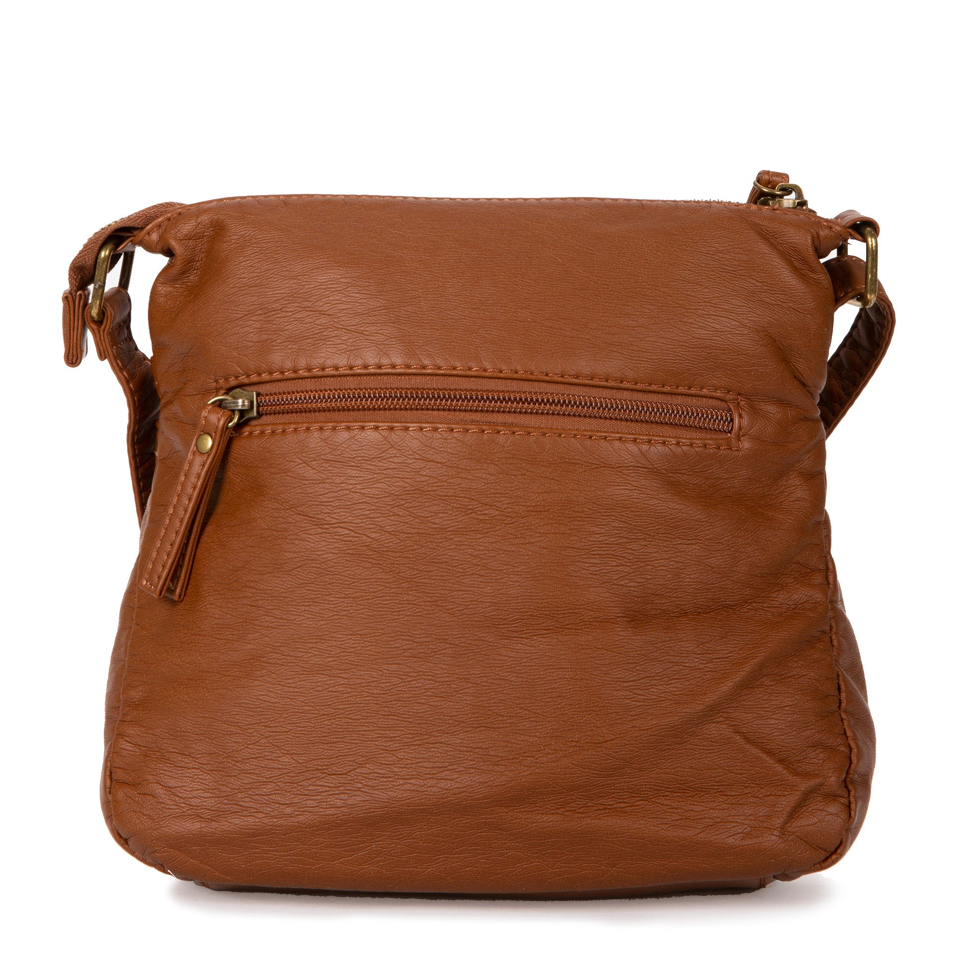 Small outlets Faux Leather Crossbody Shoulder Bag in Tan