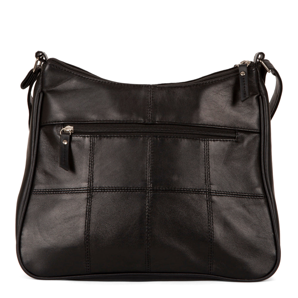 RFID Patch Leather Crossbody - Bentley