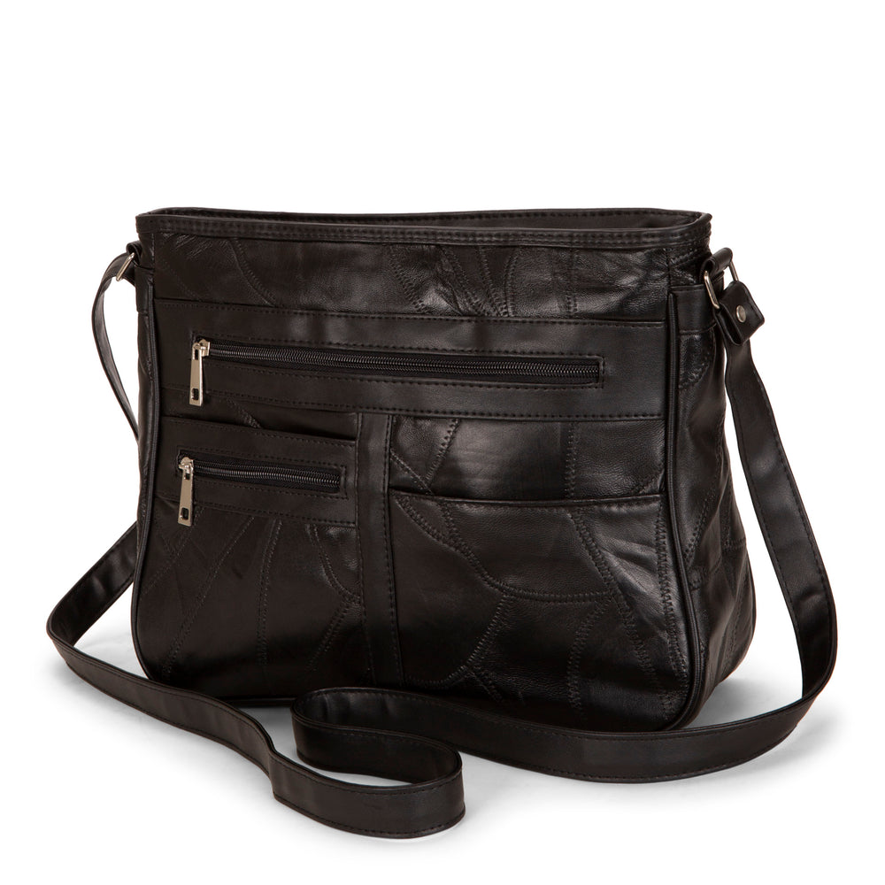 Patch Leather RFID Crossbody Bag - Bentley