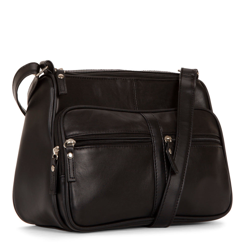 Leather RFID Crossbody Bag - Bentley