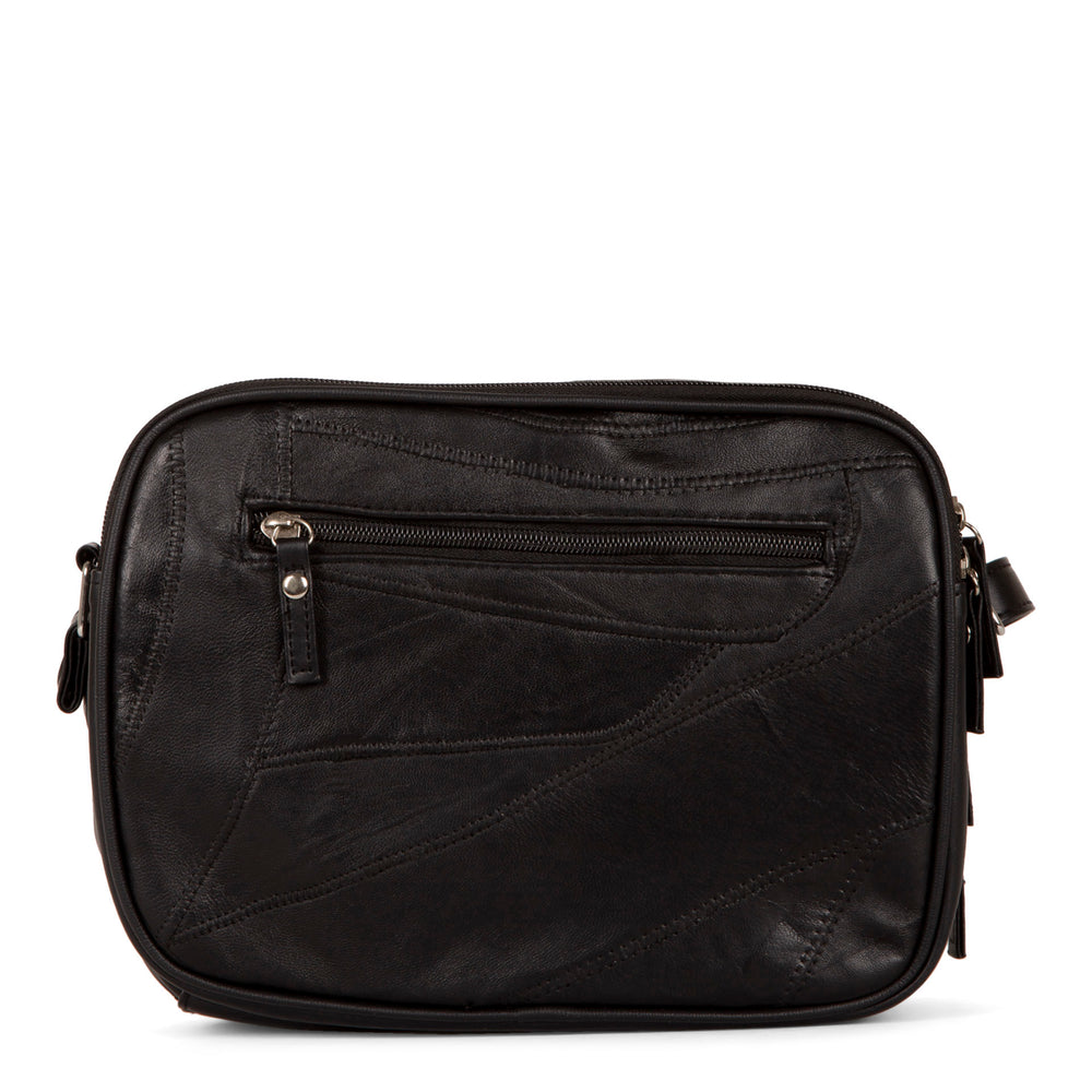 RFID Patch Leather Crossbody - Bentley