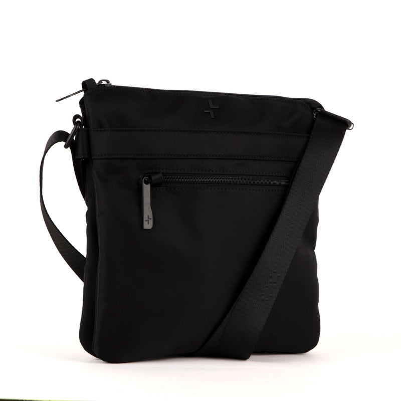 Tracker Sac bandoulière Basic en nylon RFID à 2 soufflets