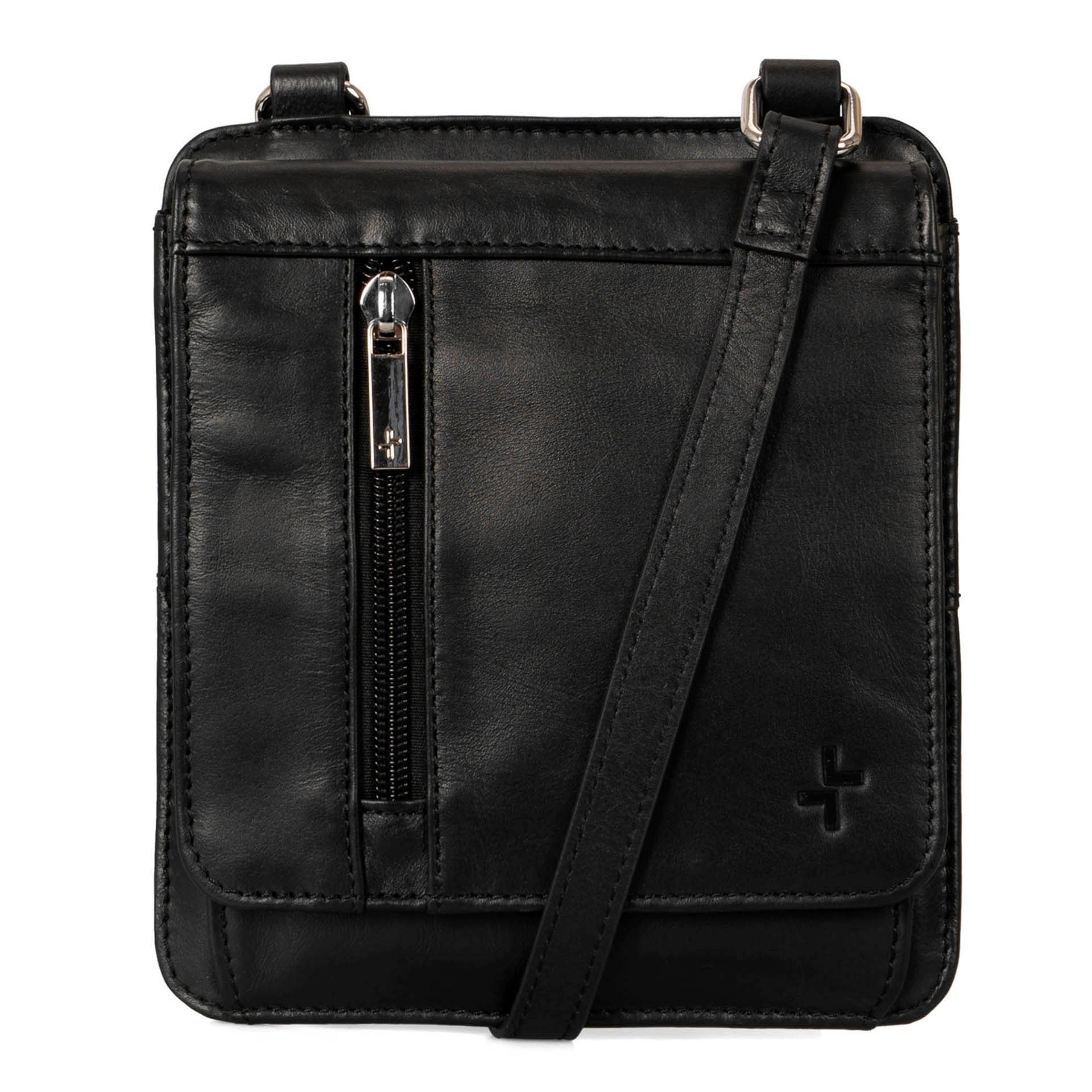 Tracker Basics Leather Mini Flap Crossbody Bag Bentley