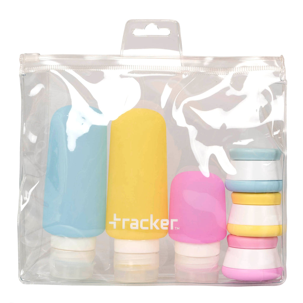 Silicone Travel Bottles Kit Travel Accessories Portable Refillable wit –  TweezerCo