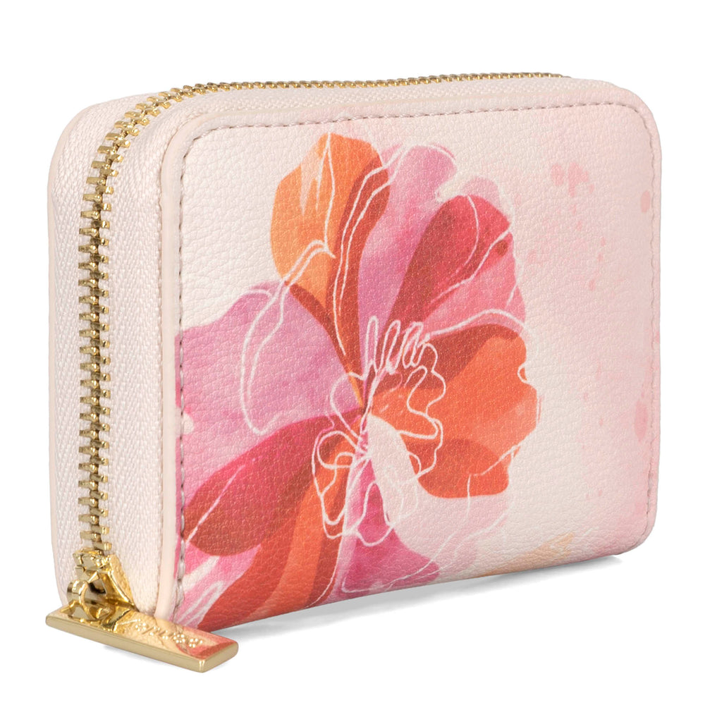 Nora RFID Floral Small Zip-Around Wallet