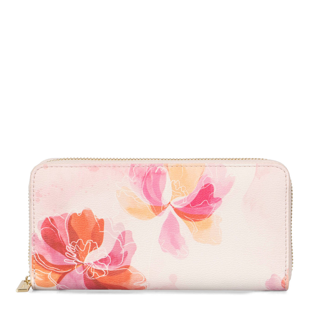 Nora RFID Floral Zip-Around Wallet