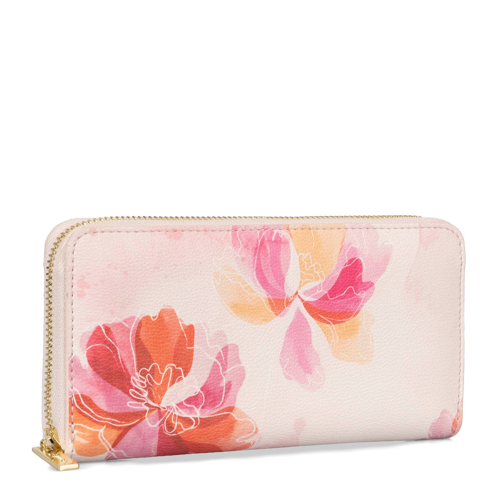 Nora RFID Floral Zip-Around Wallet