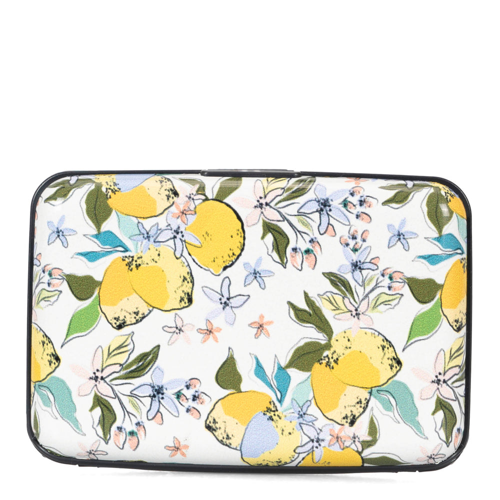 Lemons & Flowers Aluminium RFID Card Holder