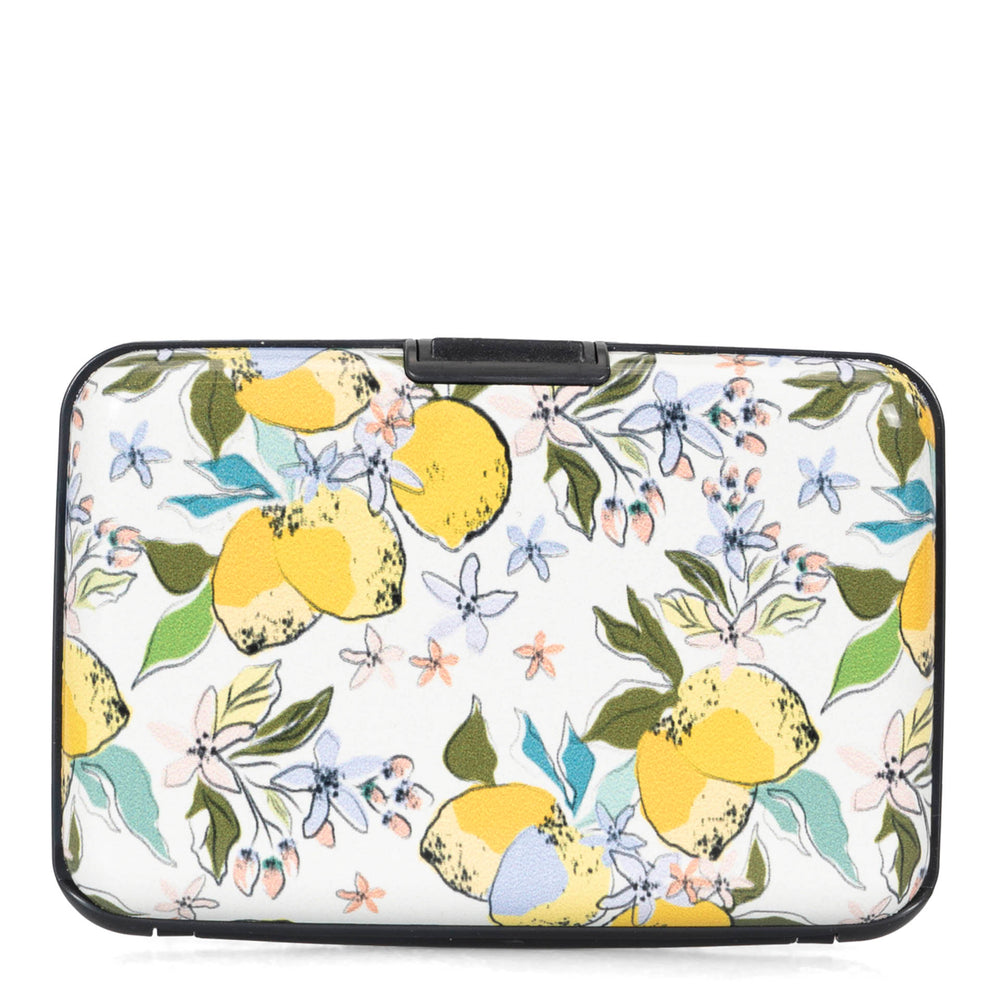 Lemons & Flowers Aluminium RFID Card Holder