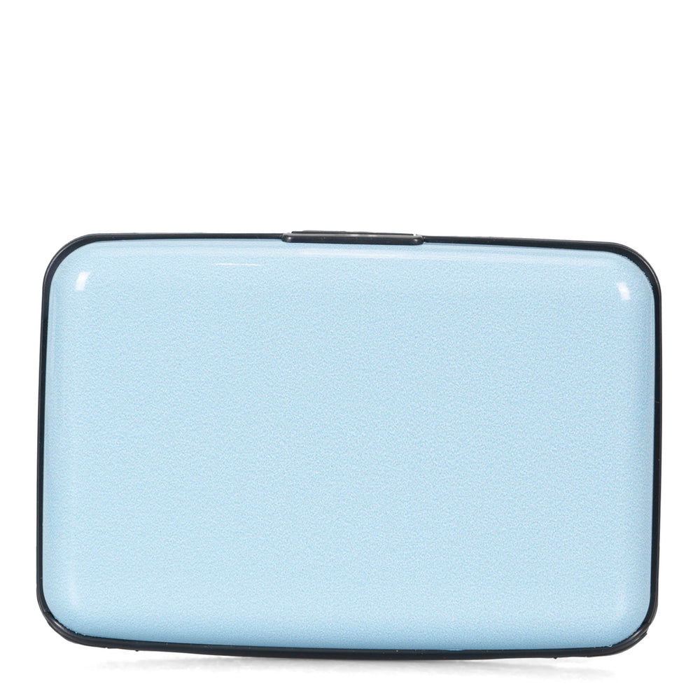 Porte-cartes RFID en aluminium Solid Light Blue 