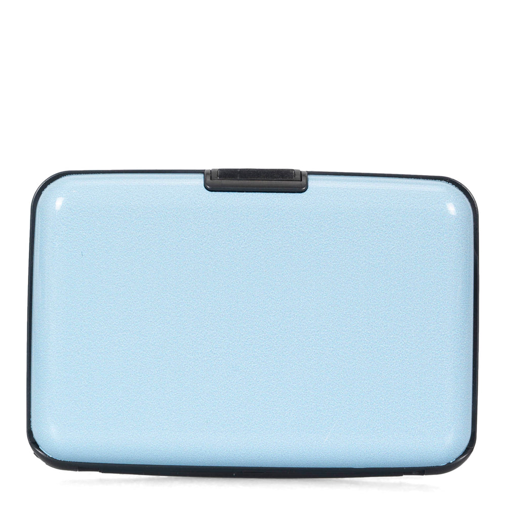 Porte-cartes RFID en aluminium Solid Light Blue 