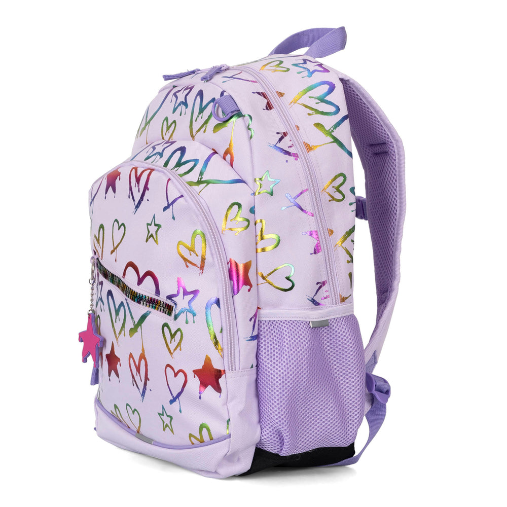 Drippy Foil Hearts Backpack