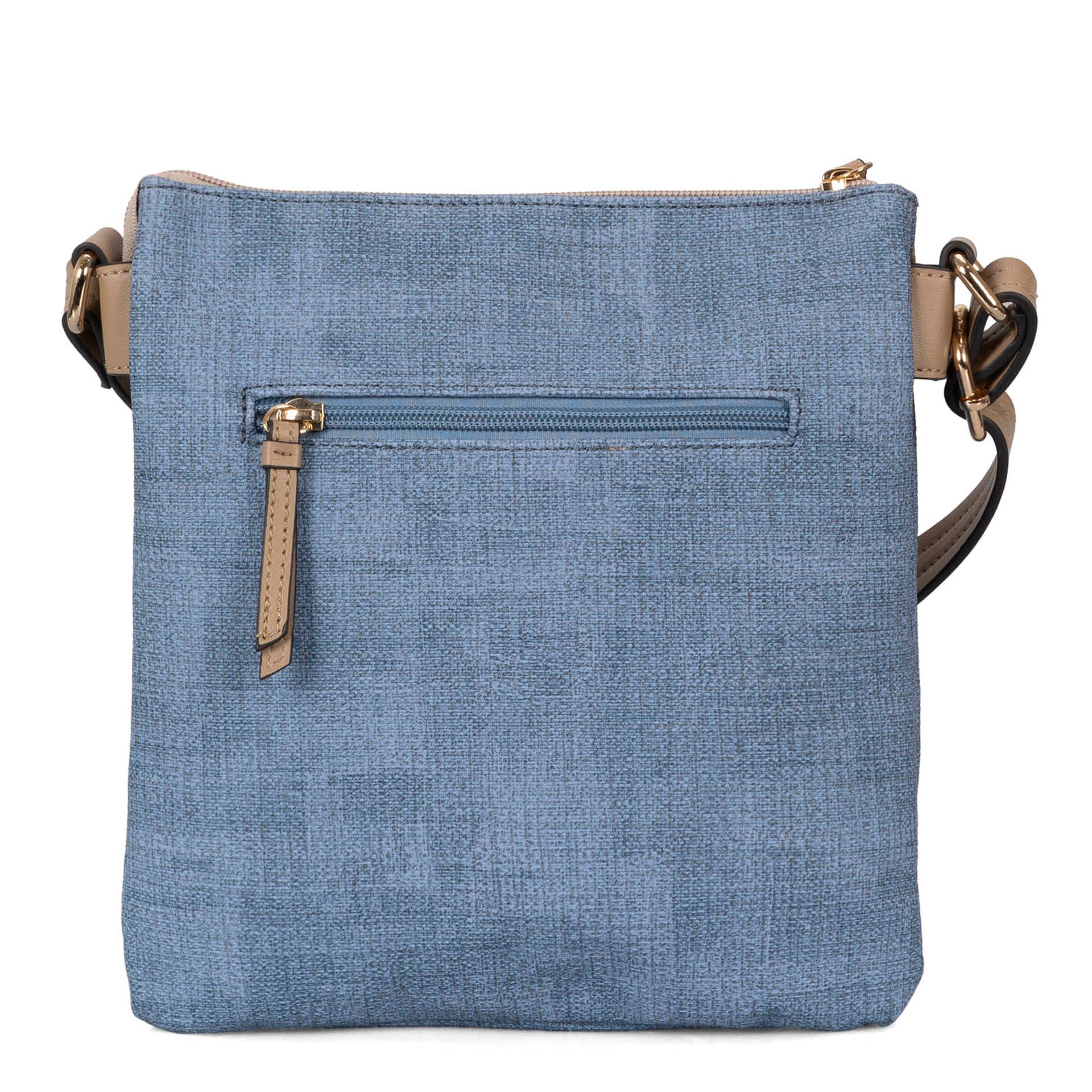 Faux Linen Crossbody Bag | RFID