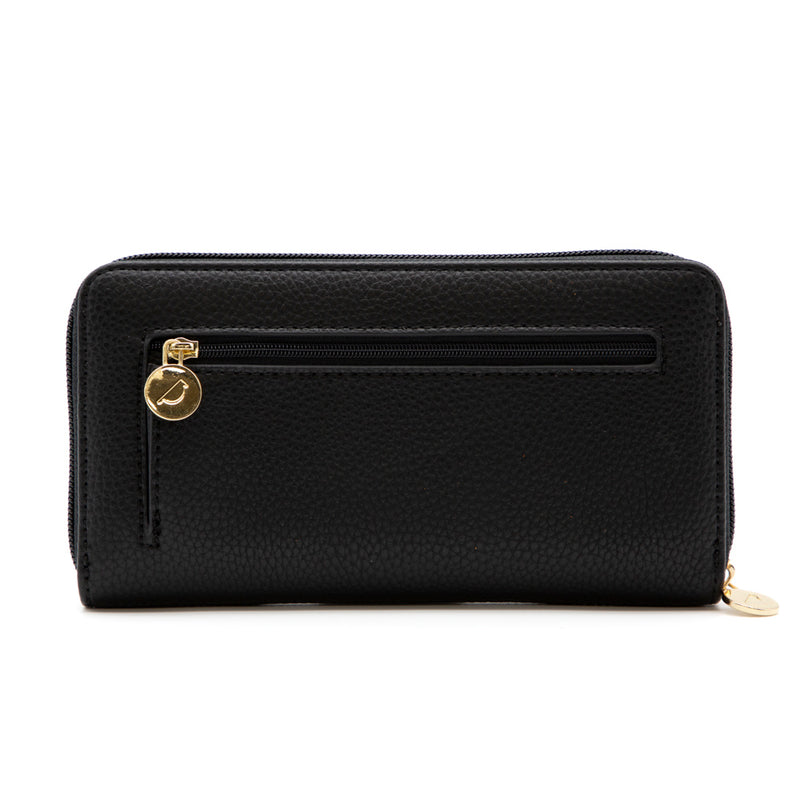 Riona Ivy Pebbled RFID Zip Around Wallet