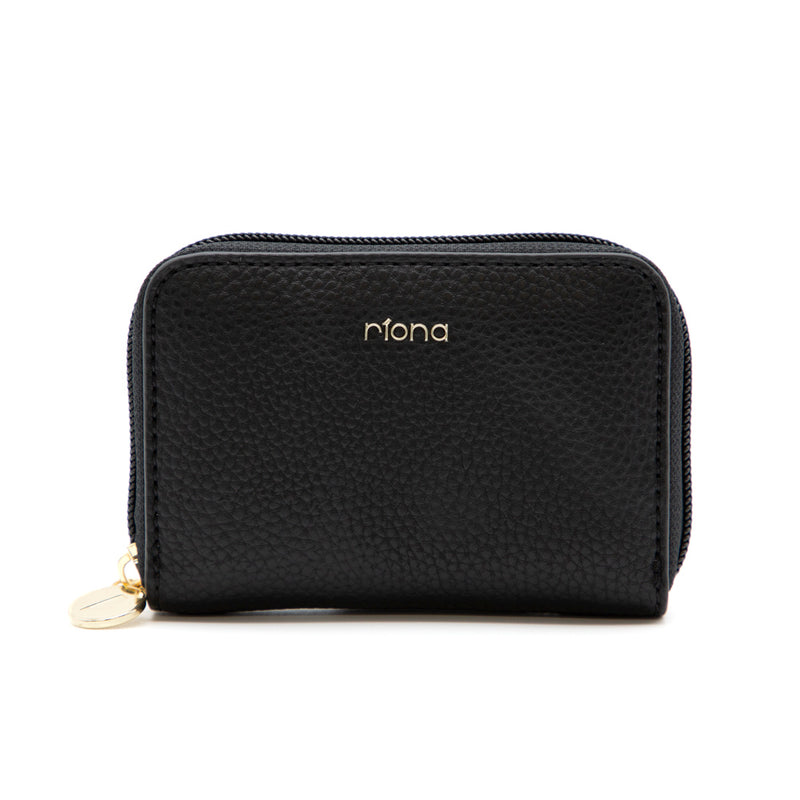 Riona Ketty Pebbled RFID Small Zip Around Wallet
