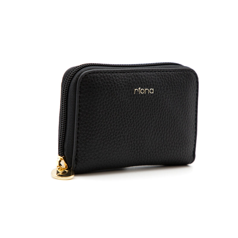 Riona Ketty Pebbled RFID Small Zip Around Wallet