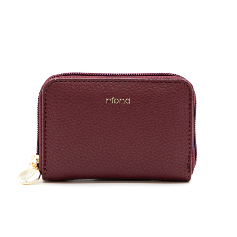 Riona Ketty Pebbled RFID Small Zip Around Wallet