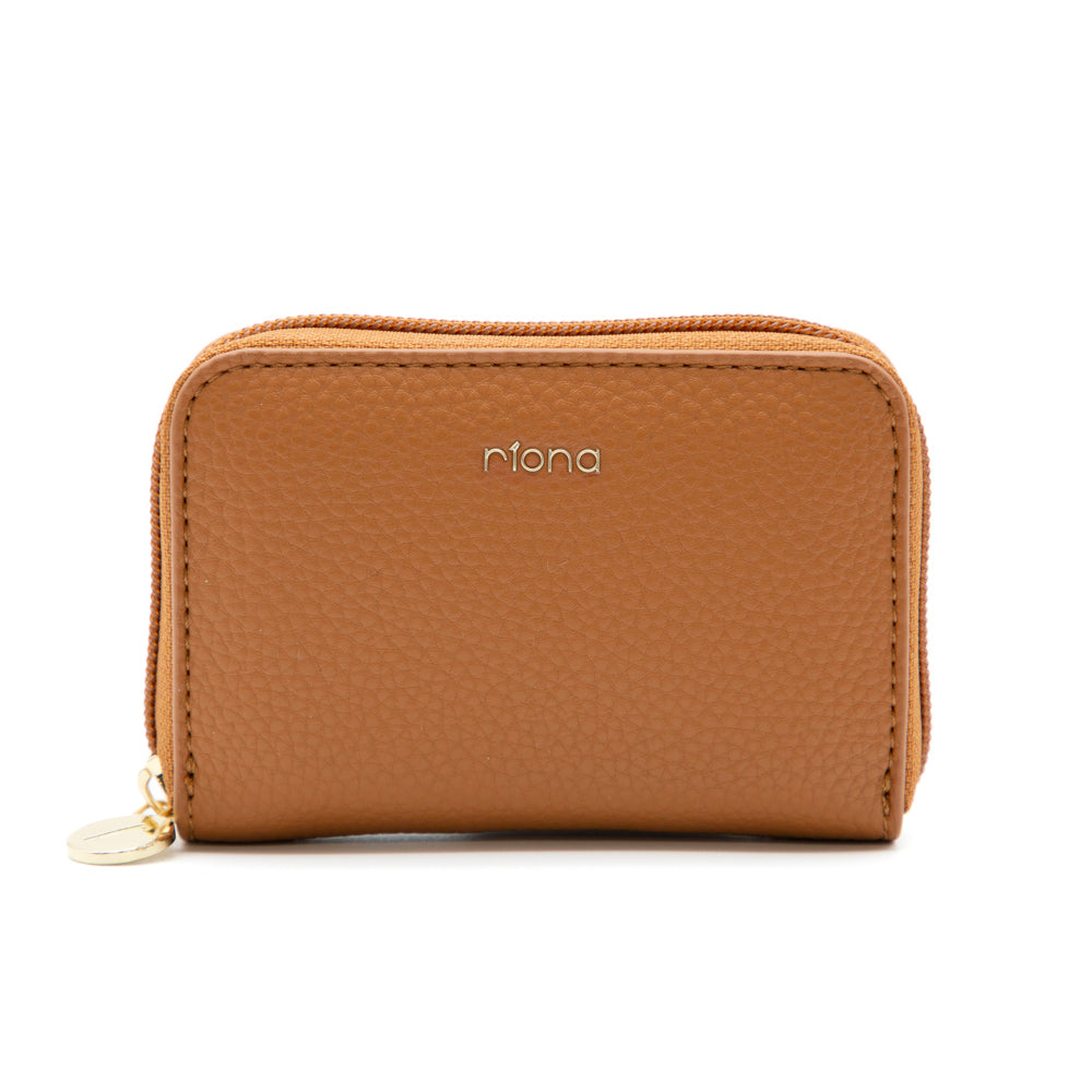 Riona Ketty Pebbled RFID Small Zip Around Wallet