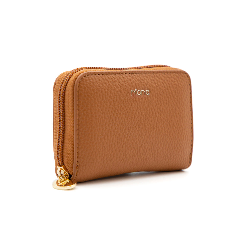 Riona Ketty Pebbled RFID Small Zip Around Wallet