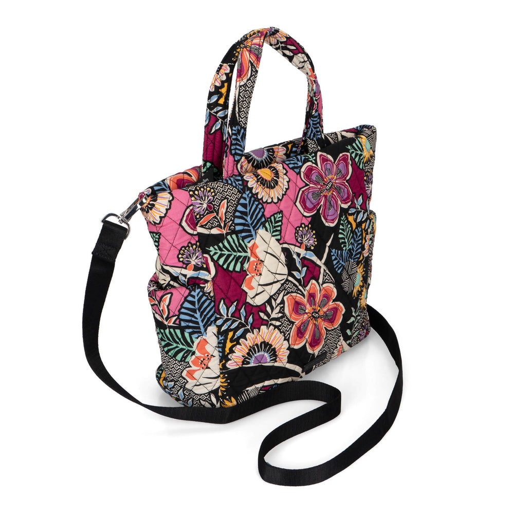 Sac fourre-tout zippé de taille moyenne Vera Bradley à motifs floraux Kauai