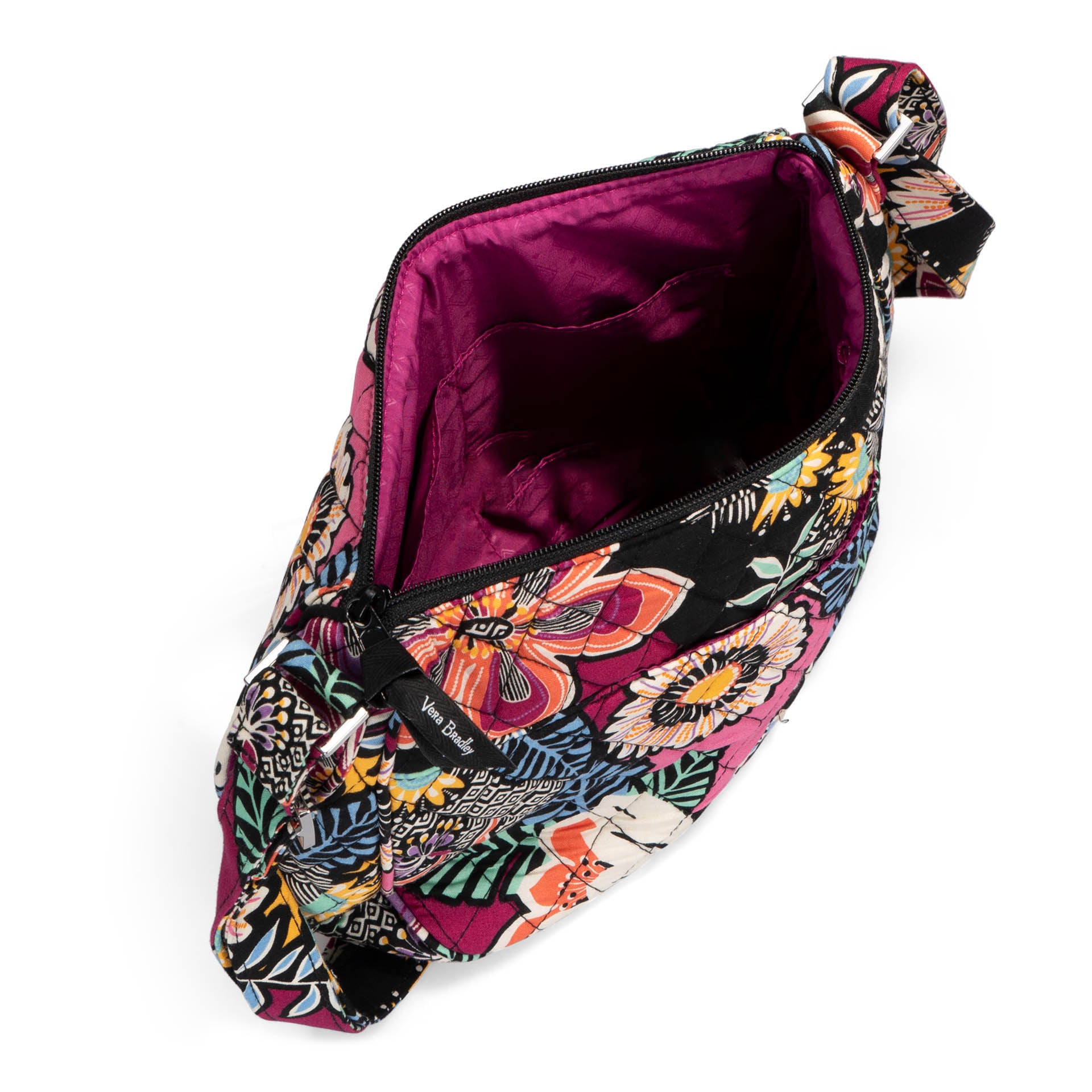Vera Bradley Saddle Crossbody Bag Kauai Floral Bentley