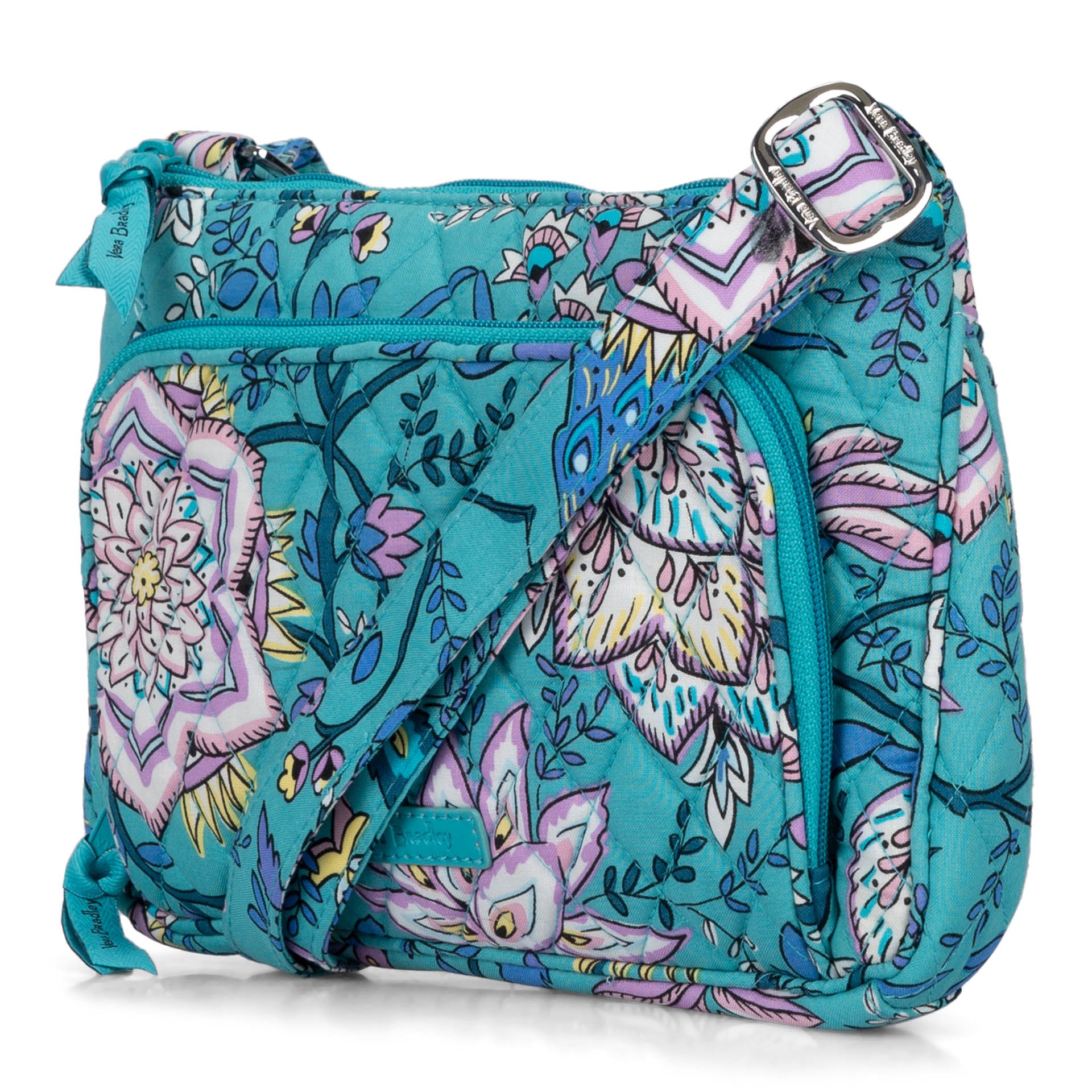 FINAL SALE Vera Bradley RFID Little Hipster Crossbody Bag Peacock Gard