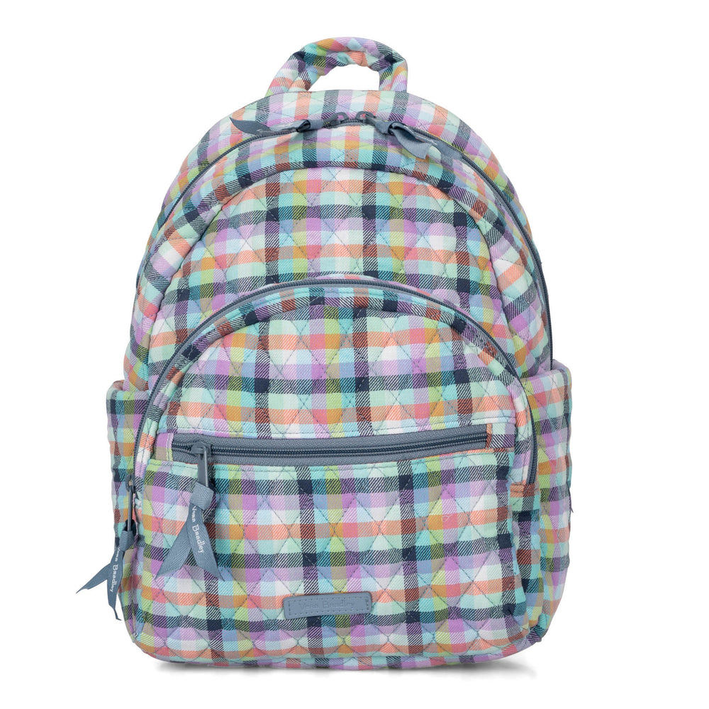 FINAL SALE Vera Bradley Essential Compact Backpack Gingham Plaid