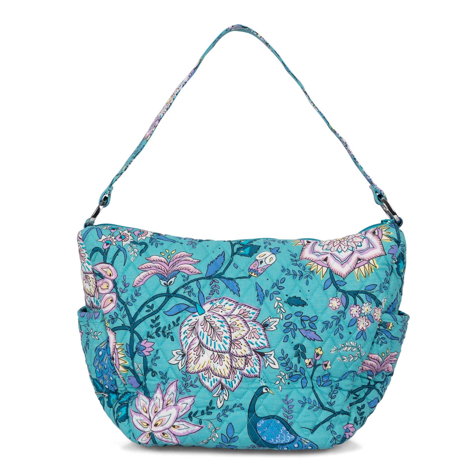 Vera Bradley Go Ahead Convertible Crossbody Peacock Garden