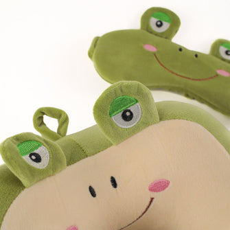 Tracker Youth Frog Neck Pillow/Mask Set