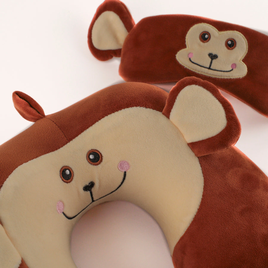 Tracker Youth Monkey Neck Pillow/Mask Set