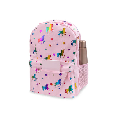 Shop Bentley Pink Multi Tracker Unicorn Backpack in Canada at only $49.99 3rd look