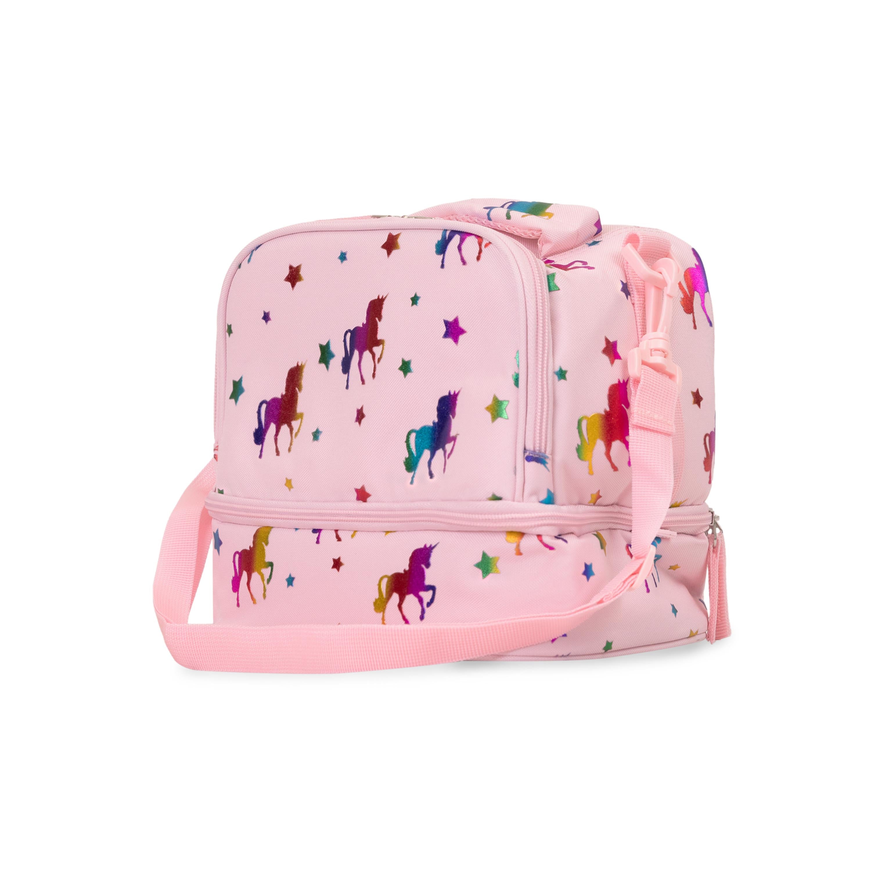 Shop Bentley Pink Multi Tracker Unicorn Lunch Bag in Canada at only $25.99 3rd look