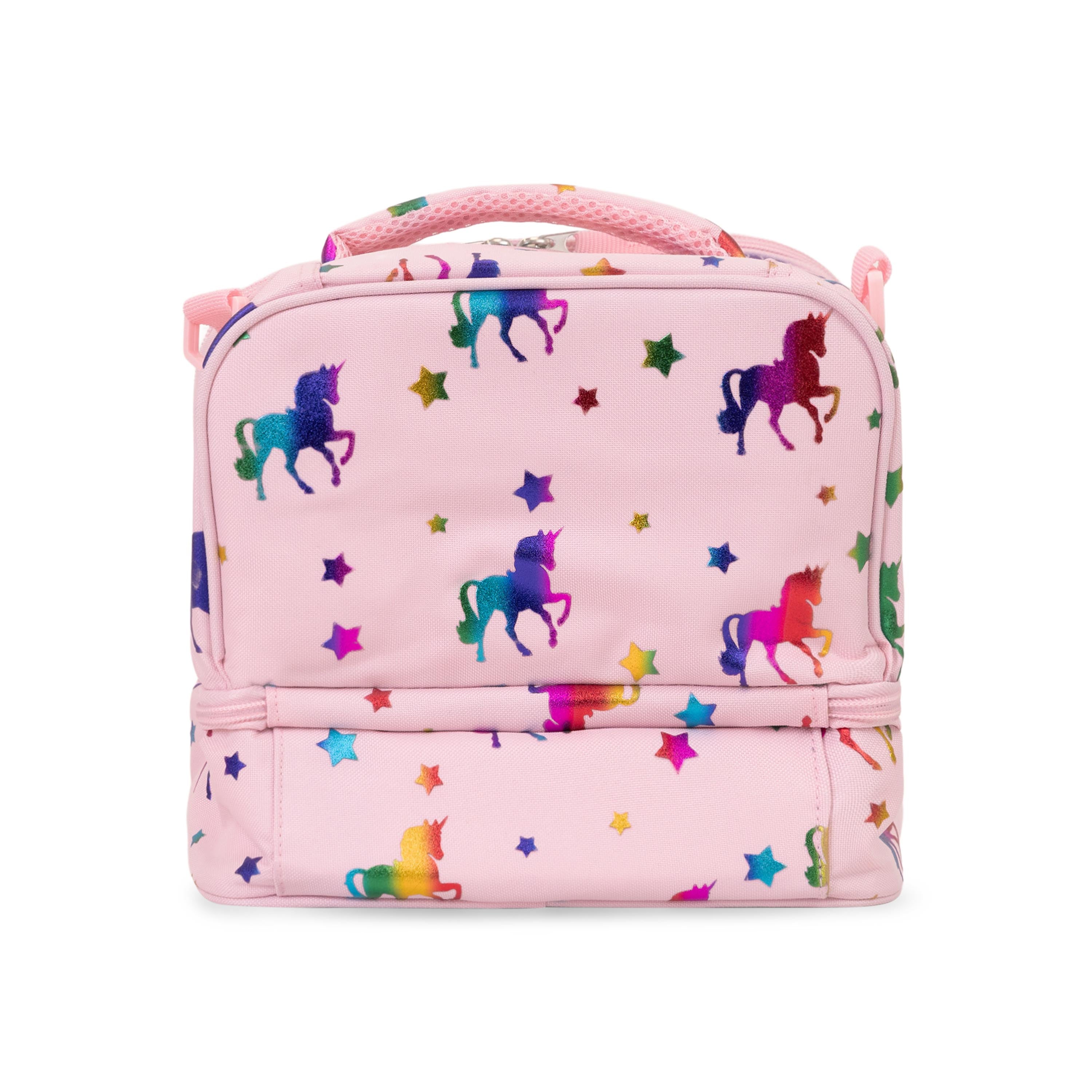 Shop Bentley Pink Multi Tracker Unicorn Lunch Bag in Canada at only $25.99 6th look