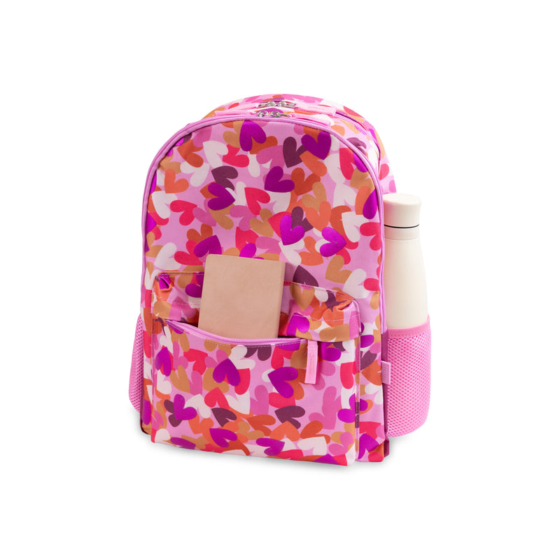 
        Shop Bentley Pink Multi Tracker Heart Foil Backpack in Canada at only $49.99 3rd look
      