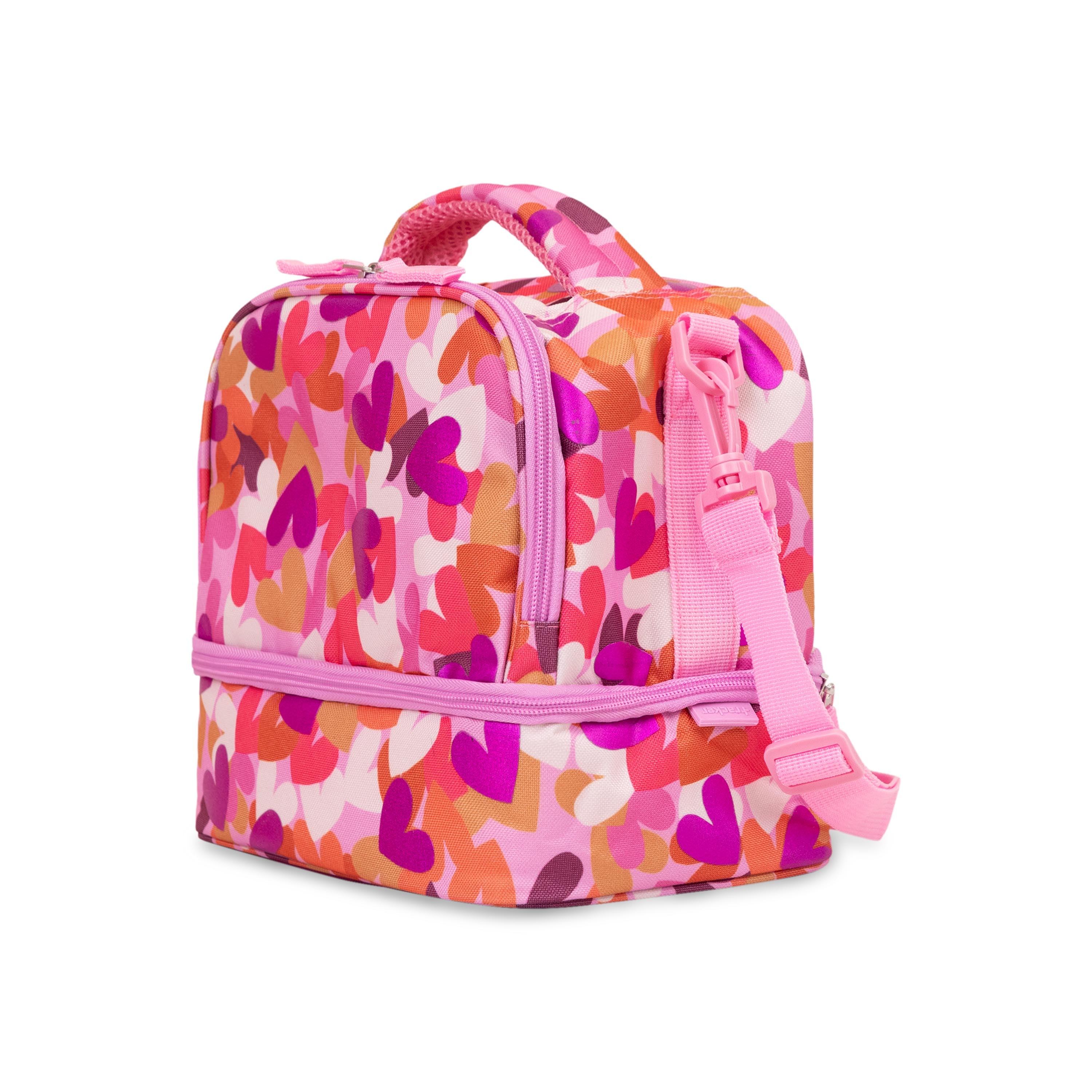 Shop Bentley Pink Multi Tracker Heart Foil Lunch Bag in Canada at only $25.99 2nd look