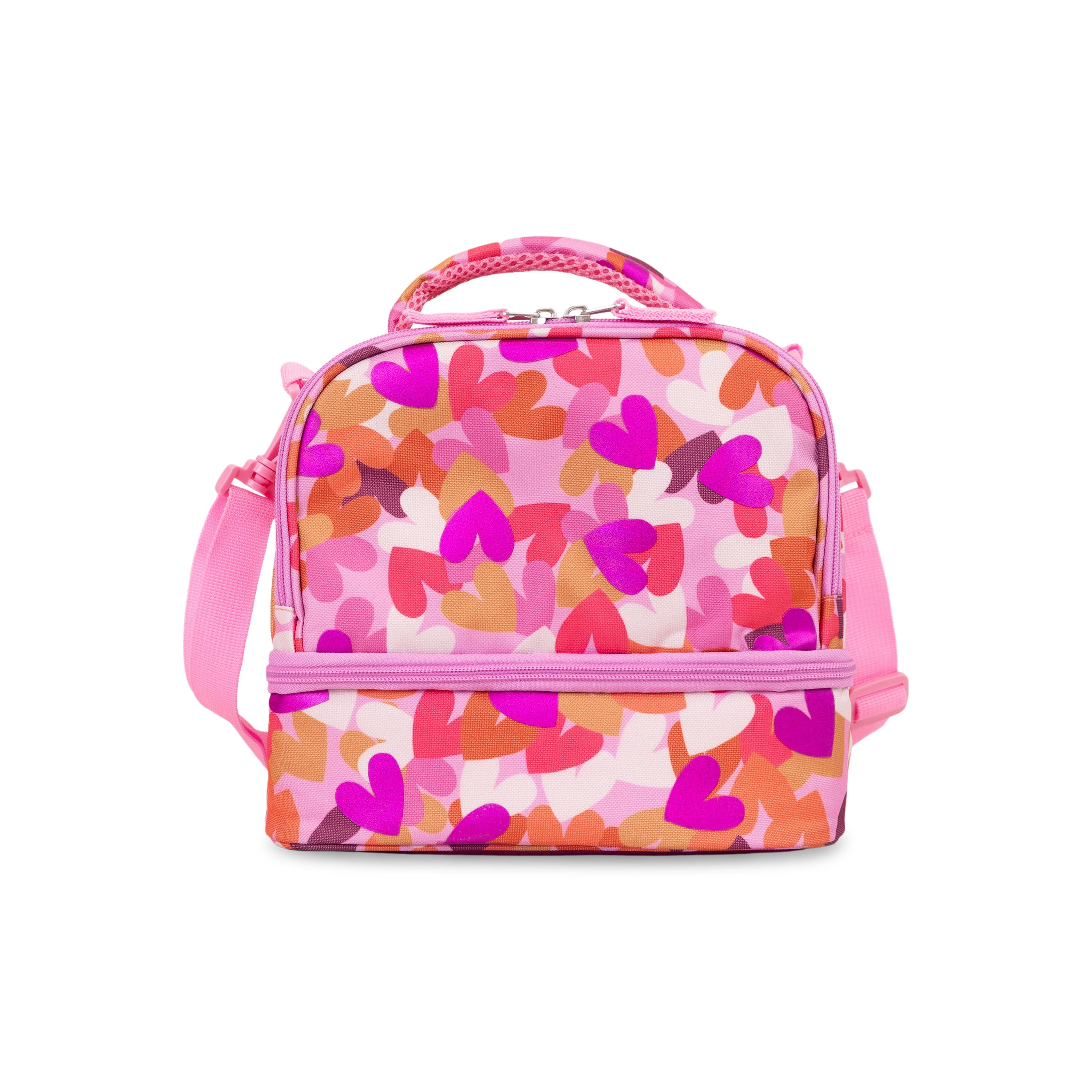
          Shop Bentley Pink Multi Tracker Heart Foil Lunch Bag in Canada at only $25.99 st look
        