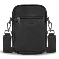 Sac bandoulière vertical Champs en cuir Onyx